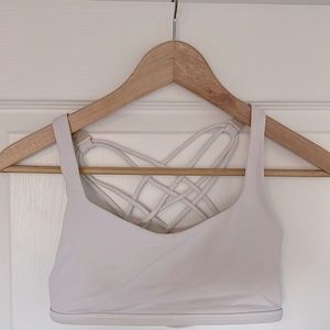 Lululemon “free to be” sports bra.
